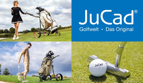 JuCad Golf Elektrocaddys Handwagen Golfbags Golfzubehör